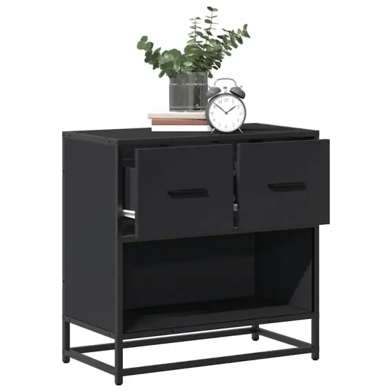 Oferta limitowana Szafka nocna, czarna, 60x31x60 cm Lumarko! - Hurtownia wielobranżowa Lumarko